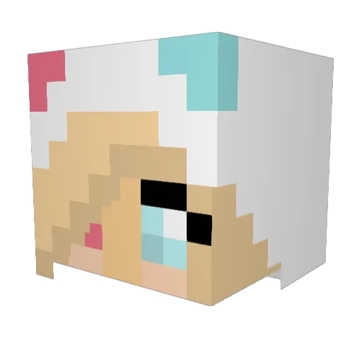legend746 Minecraft avatar head, 3D render