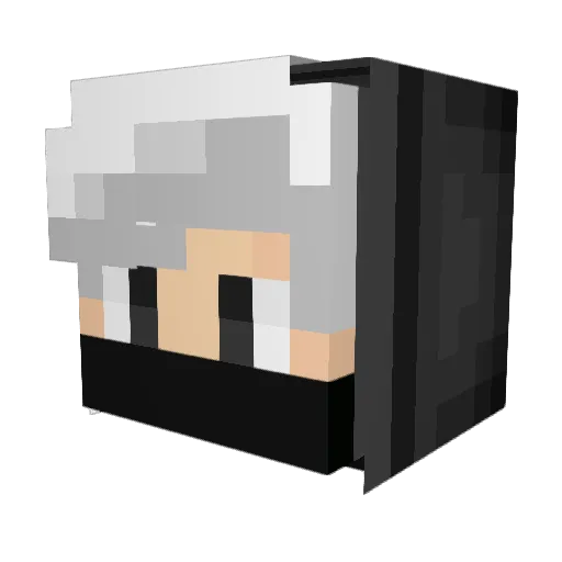 legendJP Minecraft avatar head, 3D render