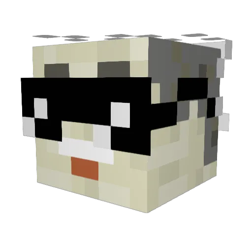 legendandsong Minecraft avatar head, 3D render