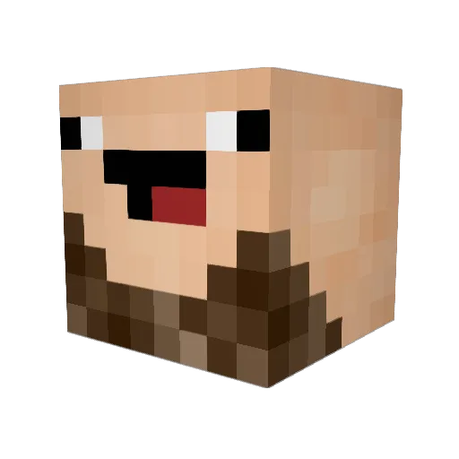 legendary777XD Minecraft avatar head, 3D render
