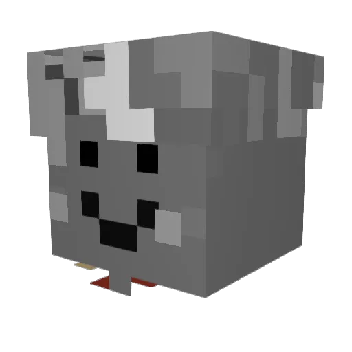 legendary_ko Minecraft avatar head, 3D render