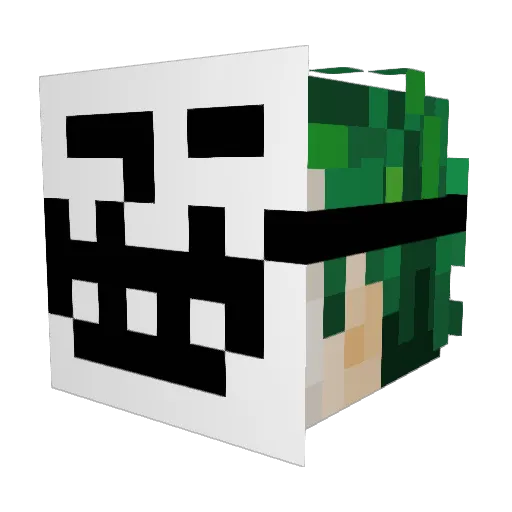 legendarycoomer Minecraft avatar head, 3D render