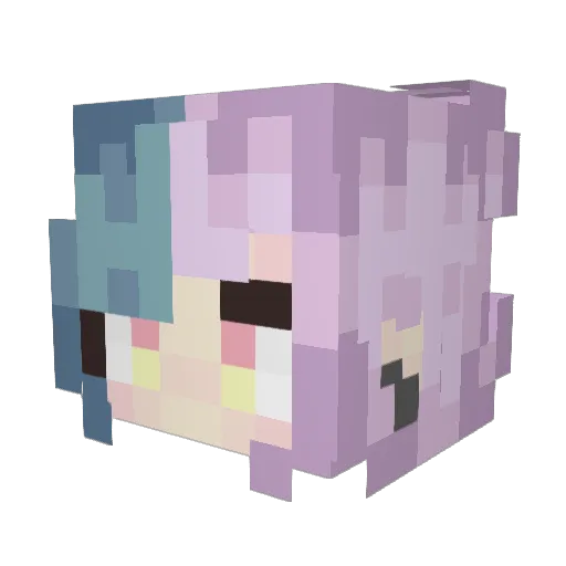 legenddiamond Minecraft avatar head, 3D render