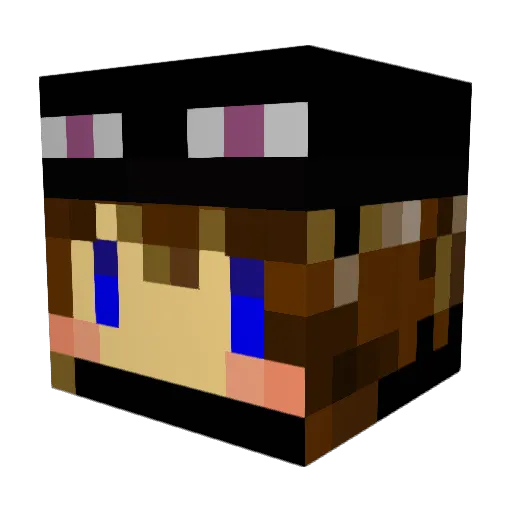 legendpeter Minecraft avatar head, 3D render
