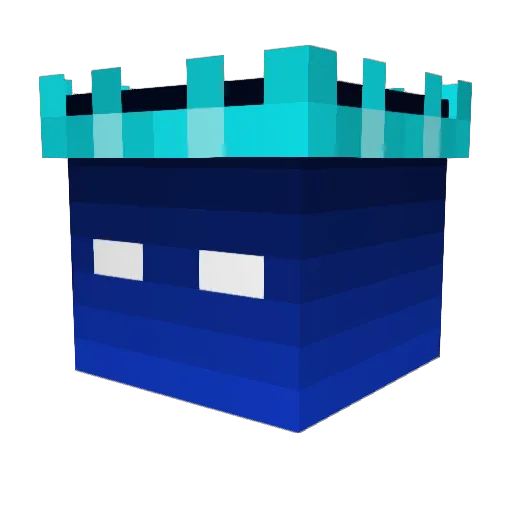 legends10 Minecraft avatar head, 3D render