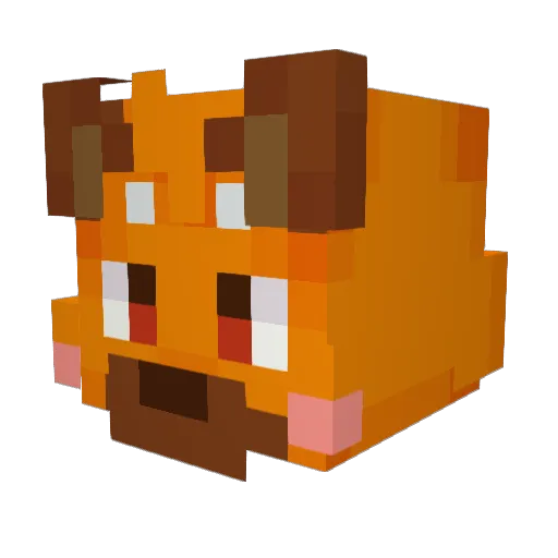 legfoottoe Minecraft avatar head, 3D render