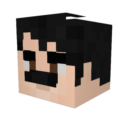 legg0myegg0 Minecraft avatar head, 3D render