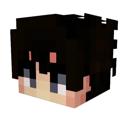 legge Minecraft avatar head, 3D render