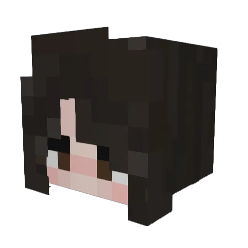 leggyuwu Minecraft avatar head, 3D render