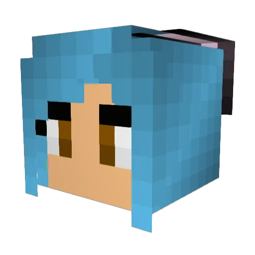 legislatrice Minecraft avatar head, 3D render