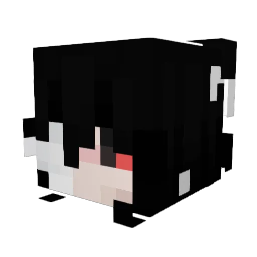 legitada Minecraft avatar head, 3D render