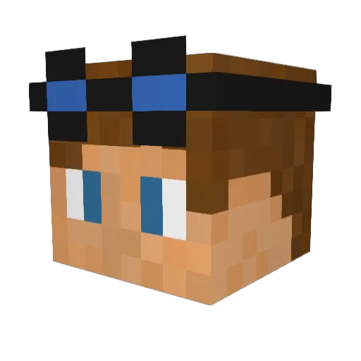 legitatx Minecraft avatar head, 3D render