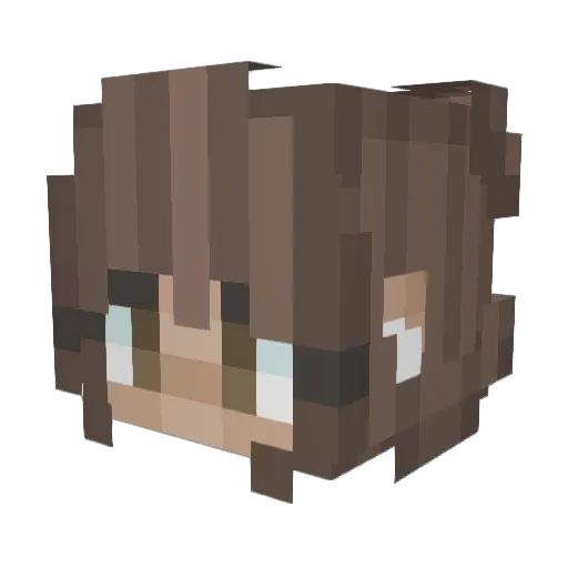 legitg6 Minecraft avatar head, 3D render