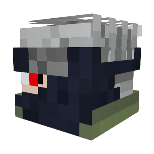 legiti42 Minecraft avatar head, 3D render