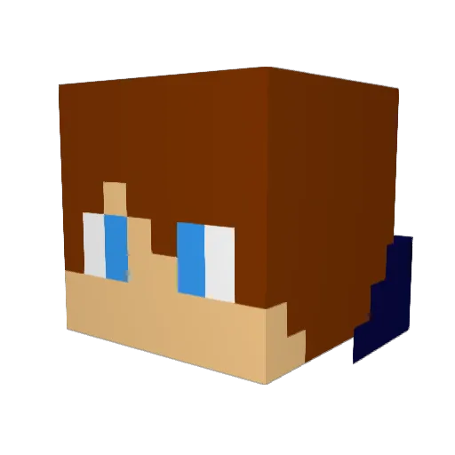legitminer98 Minecraft avatar head, 3D render