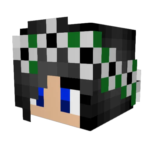 legitninja209 Minecraft avatar head, 3D render