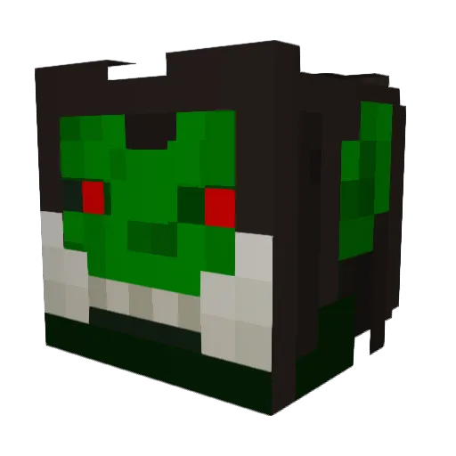 leglocker Minecraft avatar head, 3D render