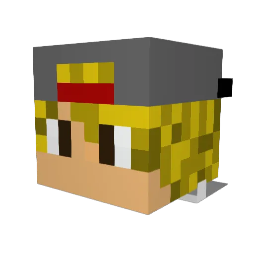 lego0108 Minecraft avatar head, 3D render
