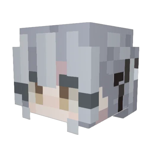 lego087 Minecraft avatar head, 3D render