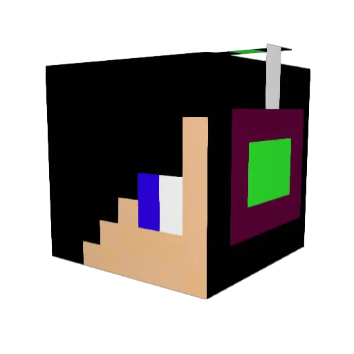 lego610 Minecraft avatar head, 3D render