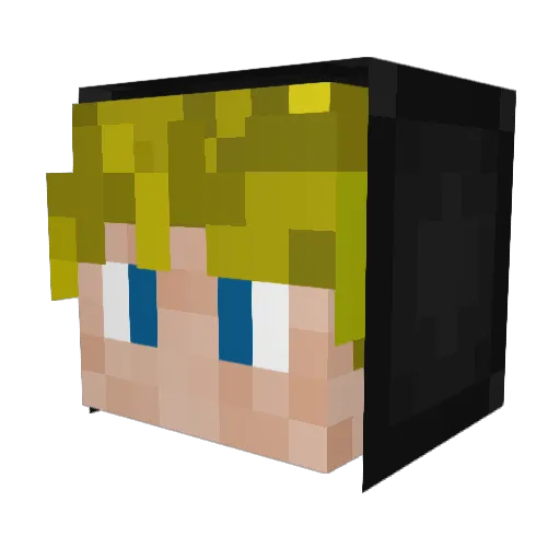 legoJelle Minecraft avatar head, 3D render