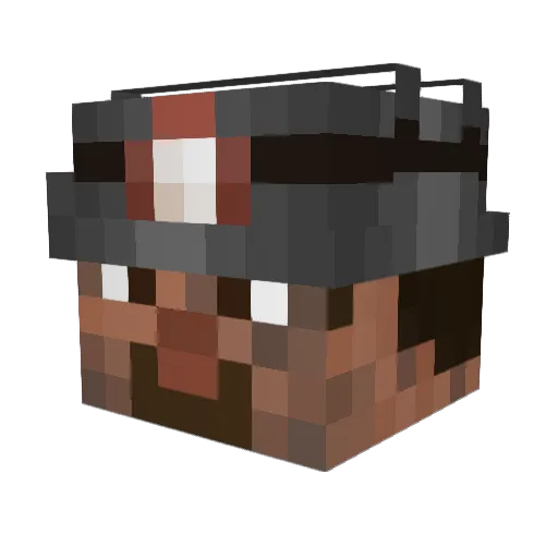 lego_bear Minecraft avatar head, 3D render