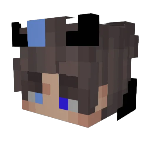 lego_wild Minecraft avatar head, 3D render