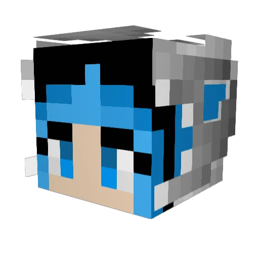 legoellie Minecraft avatar head, 3D render