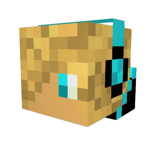 legofires Minecraft avatar head, 3D render