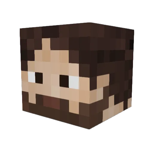 legoguy001 Minecraft avatar head, 3D render