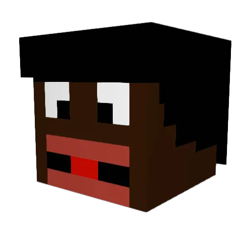legoman0408 Minecraft avatar head, 3D render