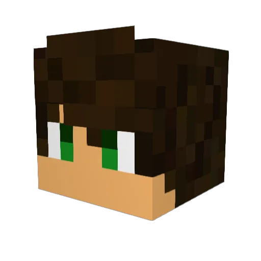 legomaniac1 Minecraft avatar head, 3D render
