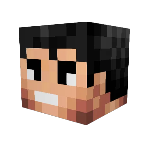 legomanx1235 Minecraft avatar head, 3D render