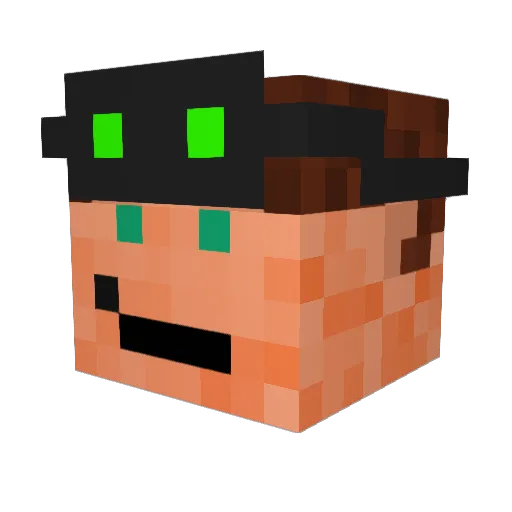 legomaster3945 Minecraft avatar head, 3D render
