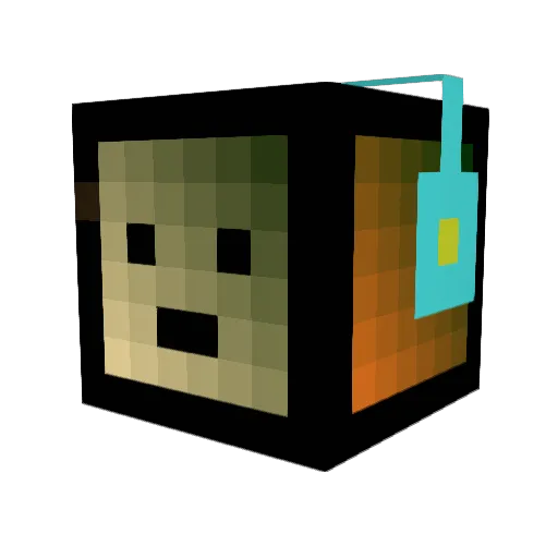 legones Minecraft avatar head, 3D render