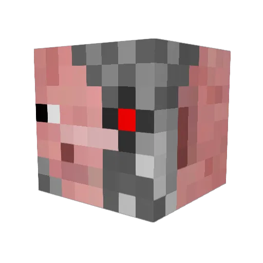 legos2go Minecraft avatar head, 3D render