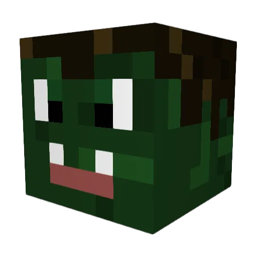 legosuperbuilder Minecraft avatar head, 3D render