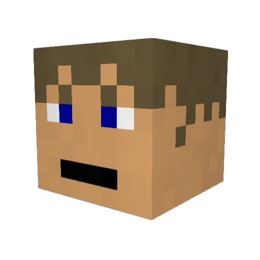 legoswiss Minecraft avatar head, 3D render