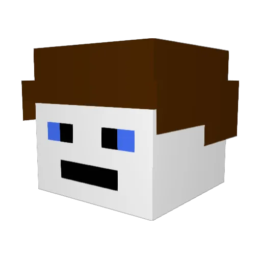 legotom0912 Minecraft avatar head, 3D render