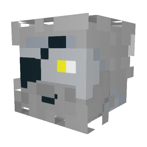 legotps Minecraft avatar head, 3D render