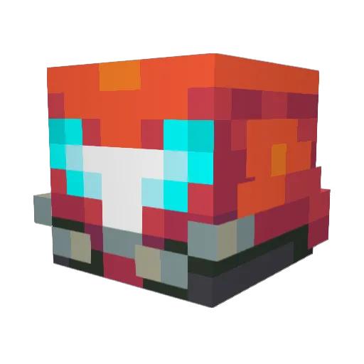 legpro3 Minecraft avatar head, 3D render