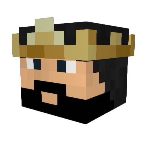 legueDNA_ Minecraft avatar head, 3D render