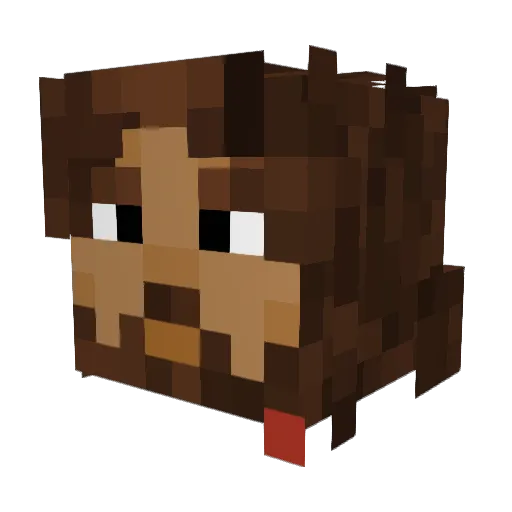 legumeszz Minecraft avatar head, 3D render