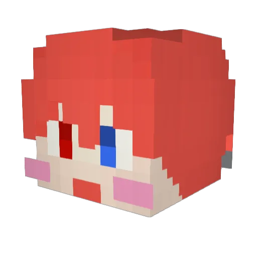 leh526 Minecraft avatar head, 3D render