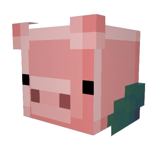 lehamqc Minecraft avatar head, 3D render