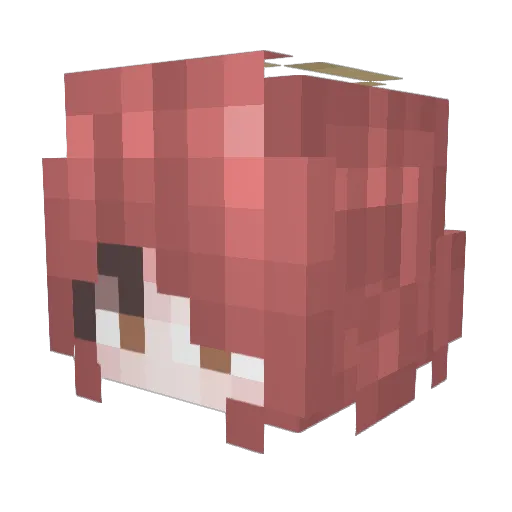 lei_miu_le Minecraft avatar head, 3D render