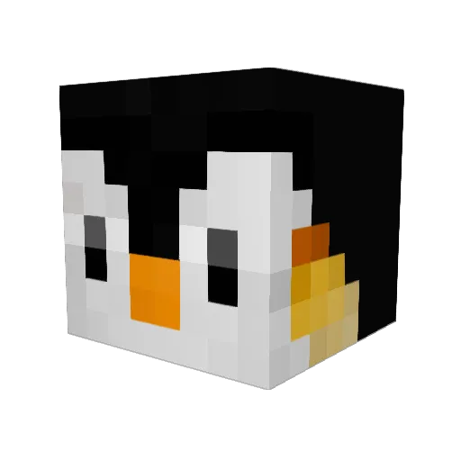 leikow Minecraft avatar head, 3D render