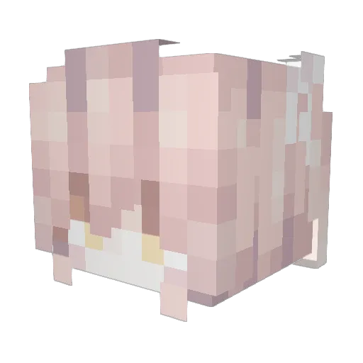 leilachakri Minecraft avatar head, 3D render