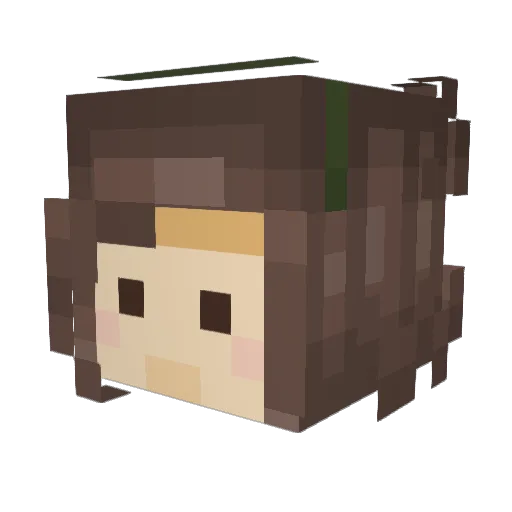 leilanz Minecraft avatar head, 3D render