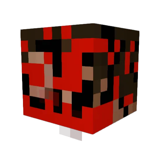 leipaMLGXD Minecraft avatar head, 3D render